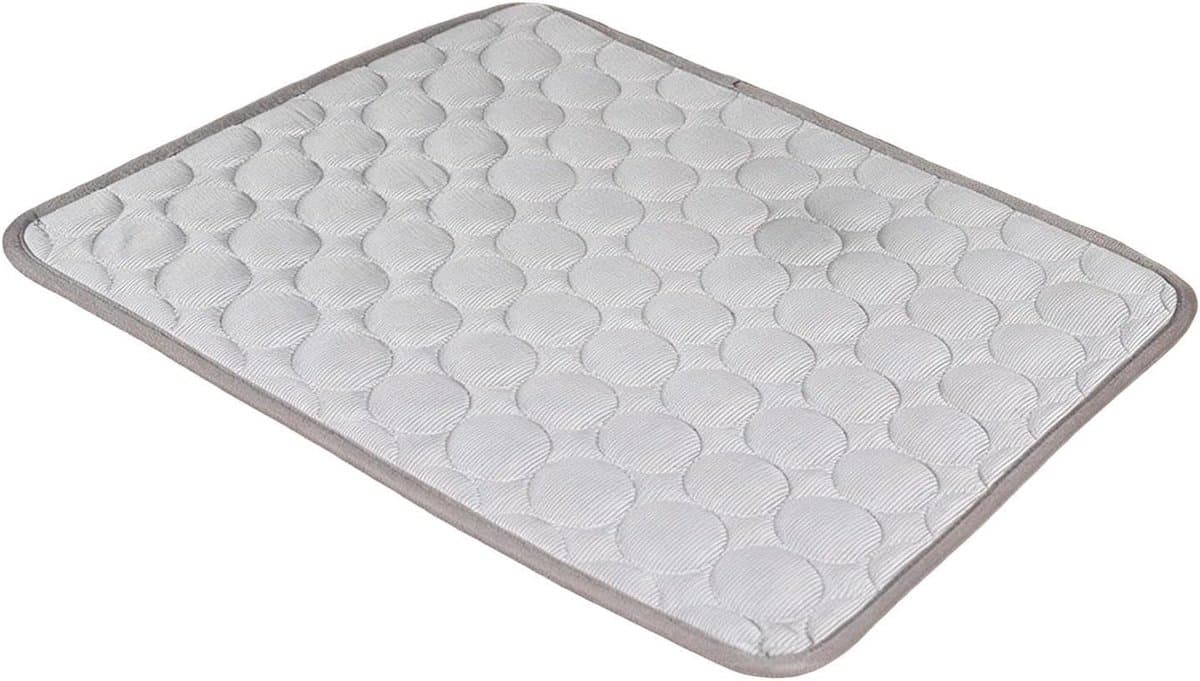 Hondenkoelmat - Verkoelend kussen - Hitte verlichting - Machinewasbaar - 100x75 cm - Grijs