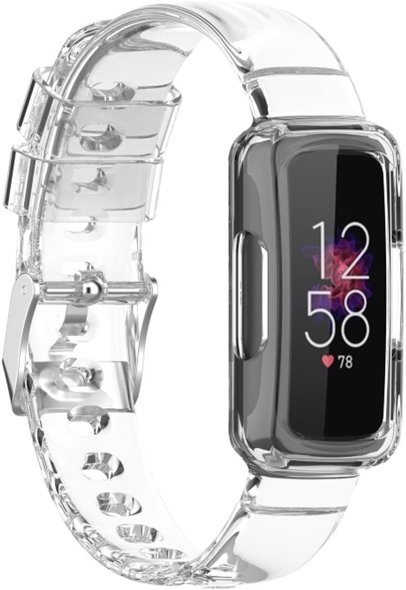 Voor Fitbit Inspire 3 TPU geïntegreerde horlogeband (transparant)