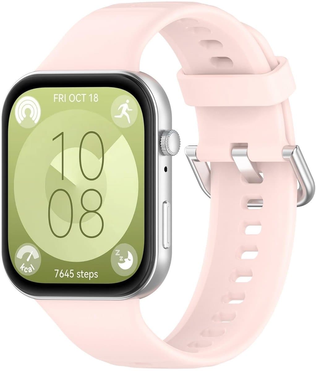 Elzusha - Silicone Sportband Lichtroze Geschikt voor Smartwatch