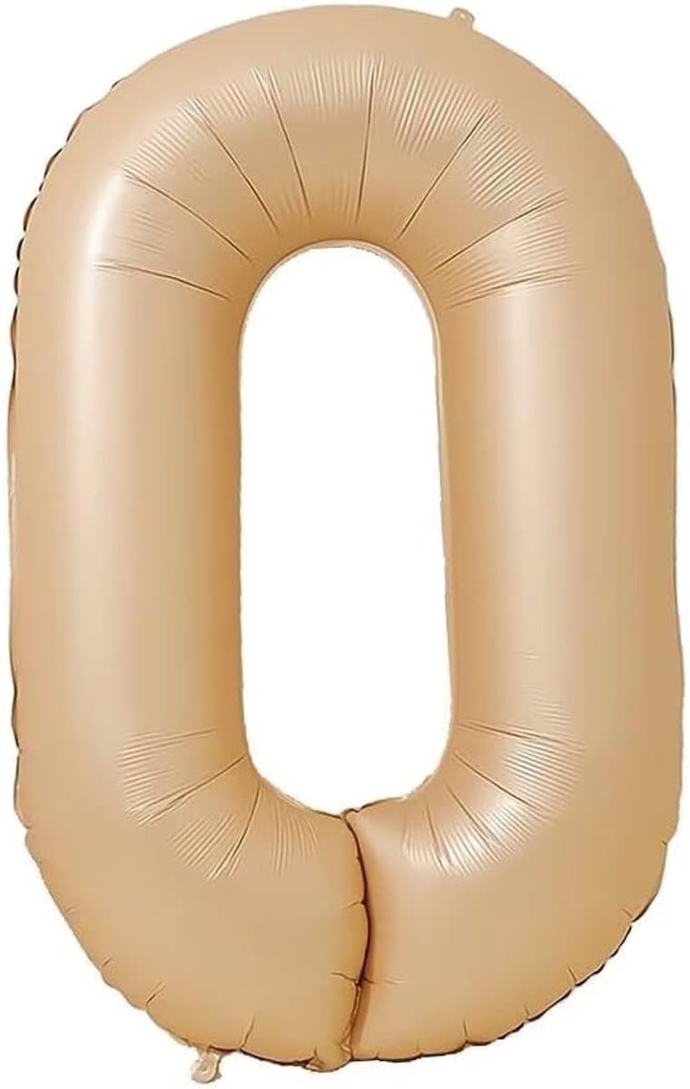 40inch Balloon Number 0 Caramel, 0123456789,10-19,20-25,30,40,50,60,70,80,90 Balloon 0. Birthday Party Foil Age Balloon, Digital Balloon 0 Party Decoration Support Helium