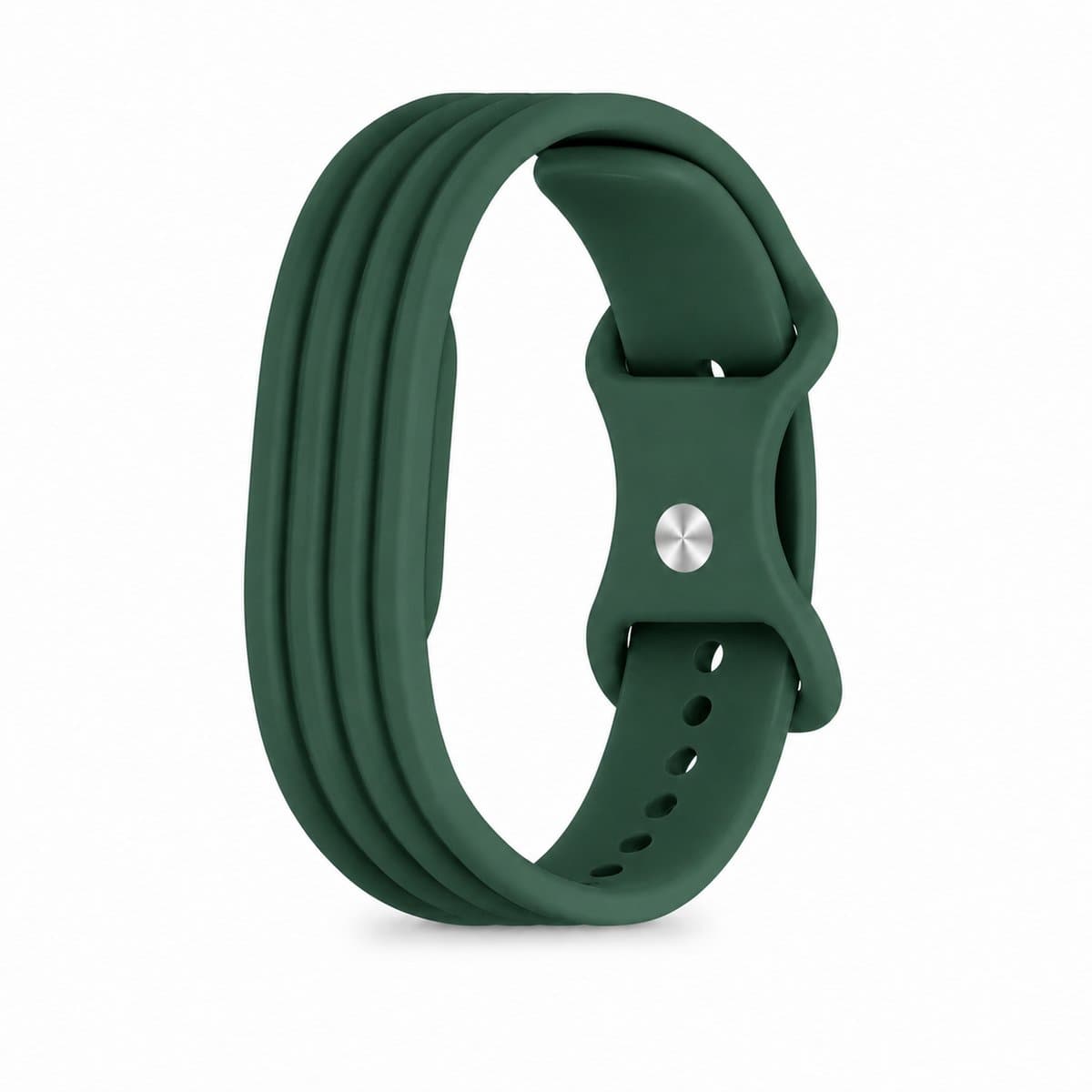 Celaris Siliconen Polsband Geschikt voor Fitbit Air – Sportbandje – Verstelbaar – Donkergroen