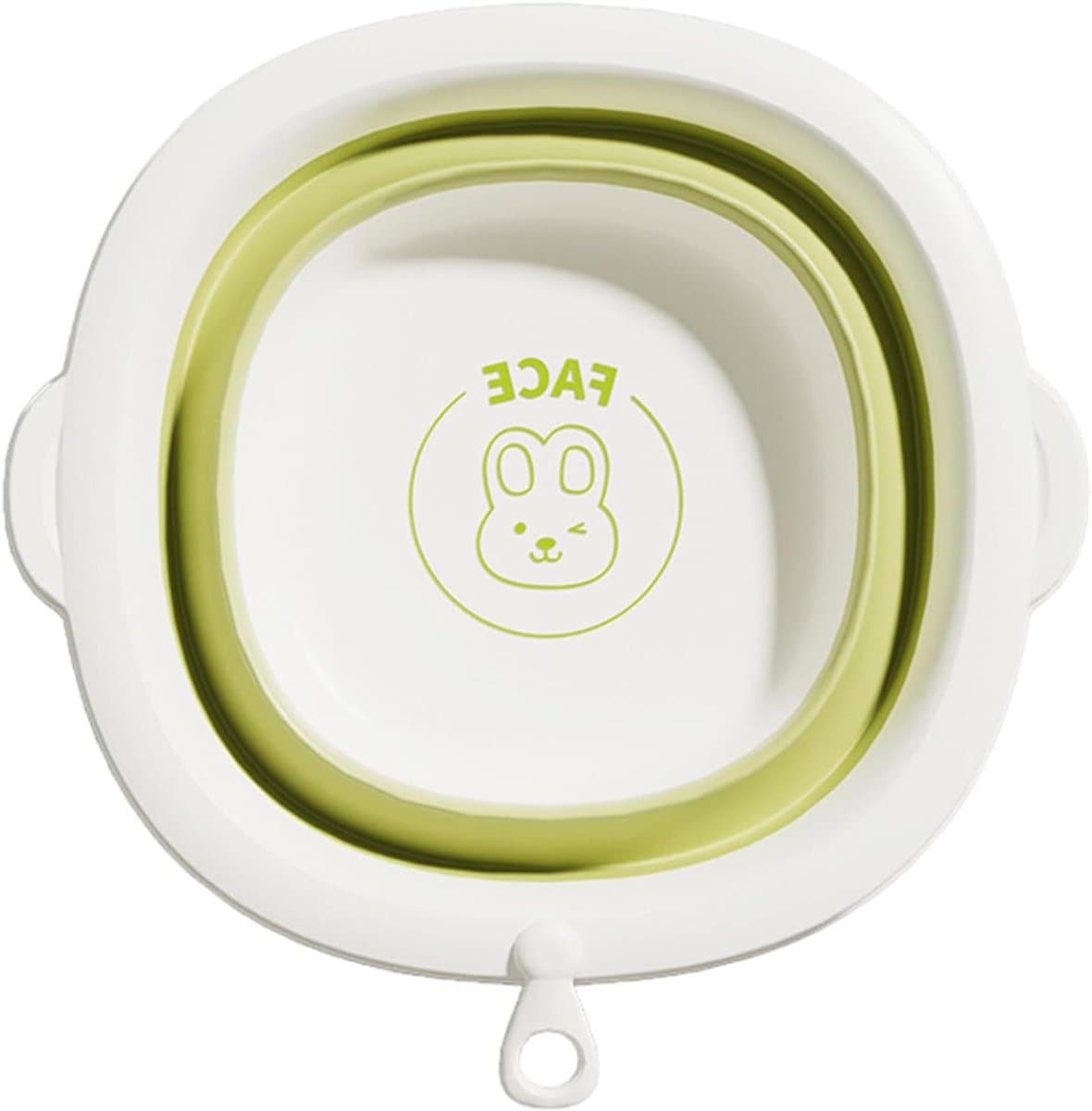 Babywasbak Opvouwbaar - Draagbaar Kinderbadje - Baby Verzorging - Antislip Bodem - 32 x 30 x 3 cm - Groen