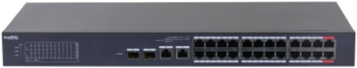 Netwerk Switch - Managed Switch PoE Switch - Netwerk Beheer - 24 PoE Poorten - 240W - Zwart