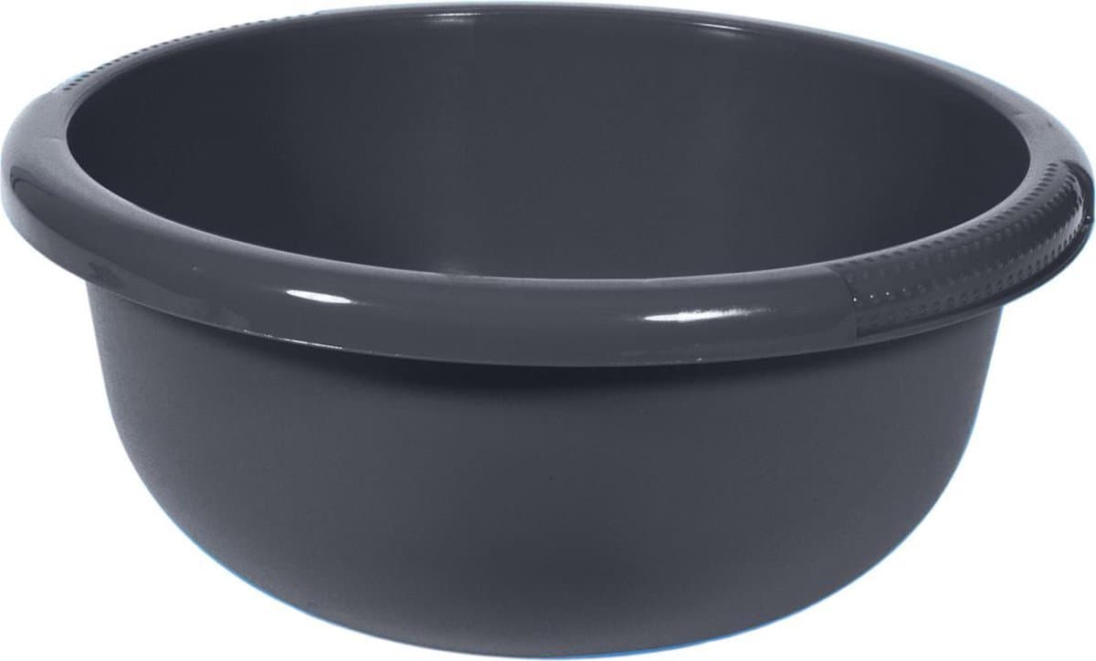Curver afwasbak rond - 6.3 liter - antraciet