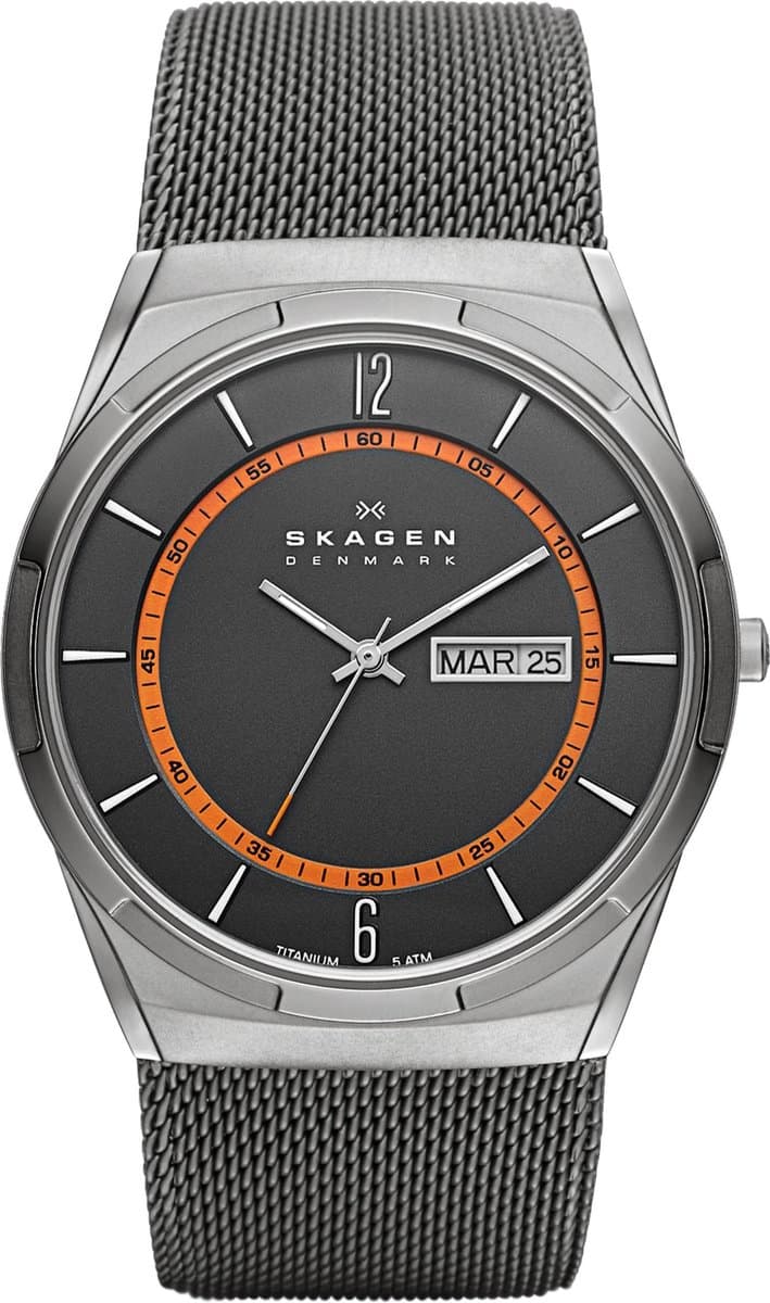 Skagen Melbye SKW6007 Herenhorloge 40 mm - Grijs