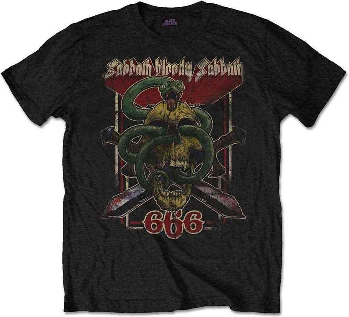 Black Sabbath - Bloody Sabbath 666 Heren T-shirt - L - Zwart