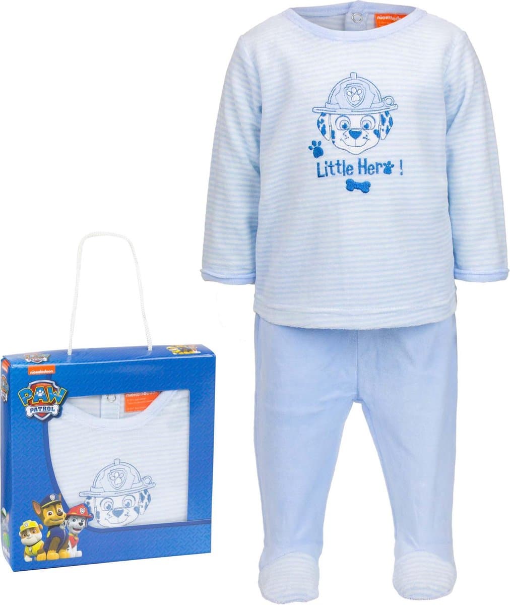 Paw Patrol babypakje, blauw, maat 50