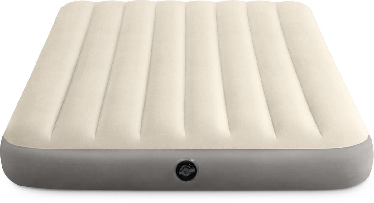 Intex Eenpersoons luchtbed - Beige, 137 x 191 x 25 cm