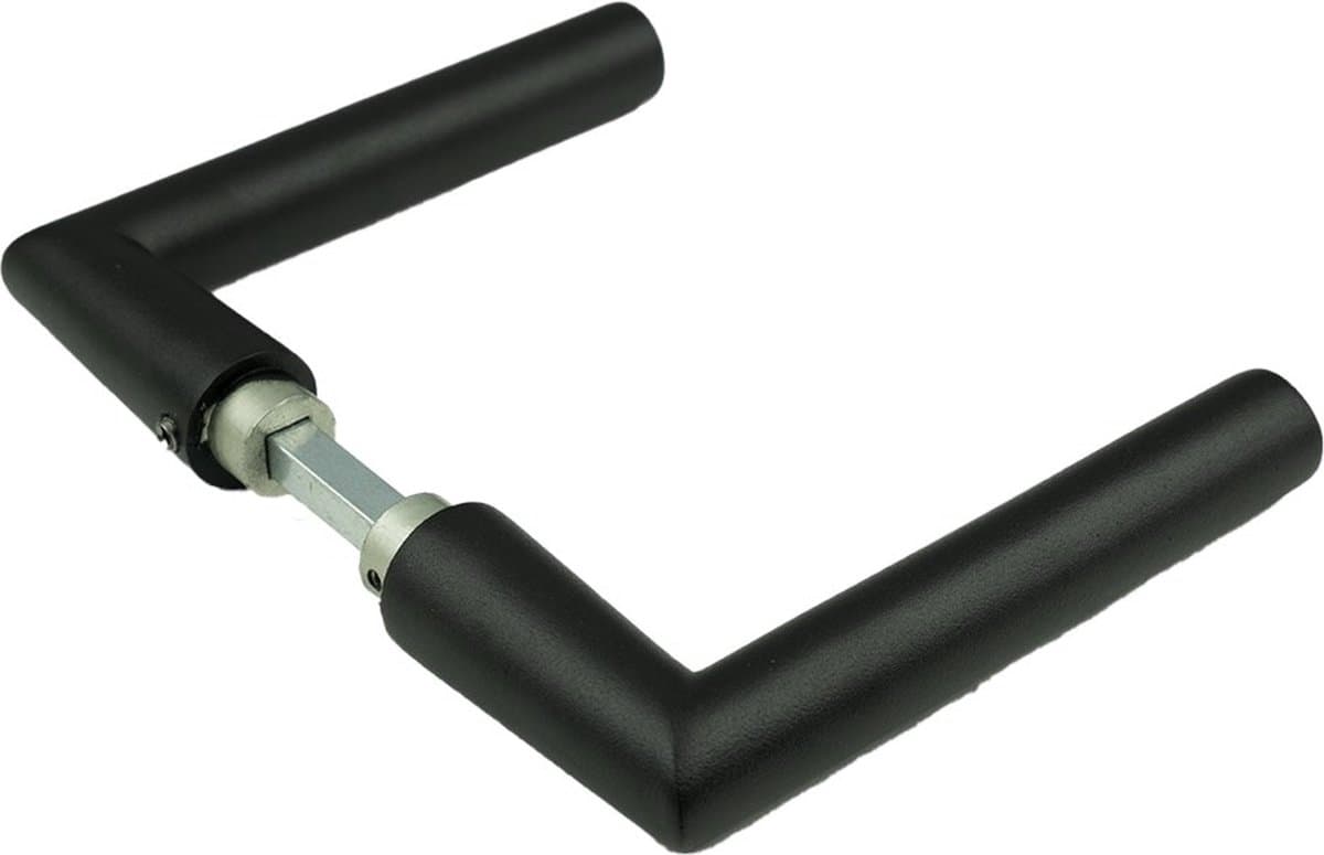 AMI deurkrukken 374 Haaks L-model - deurdikte 38/42mm - zwart - 739050