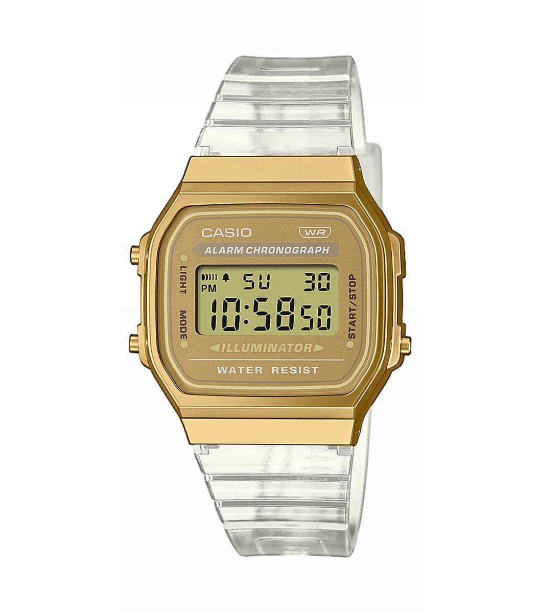 Casio horloge A168XESG-9AEF Transparant - Ø 36.3mm