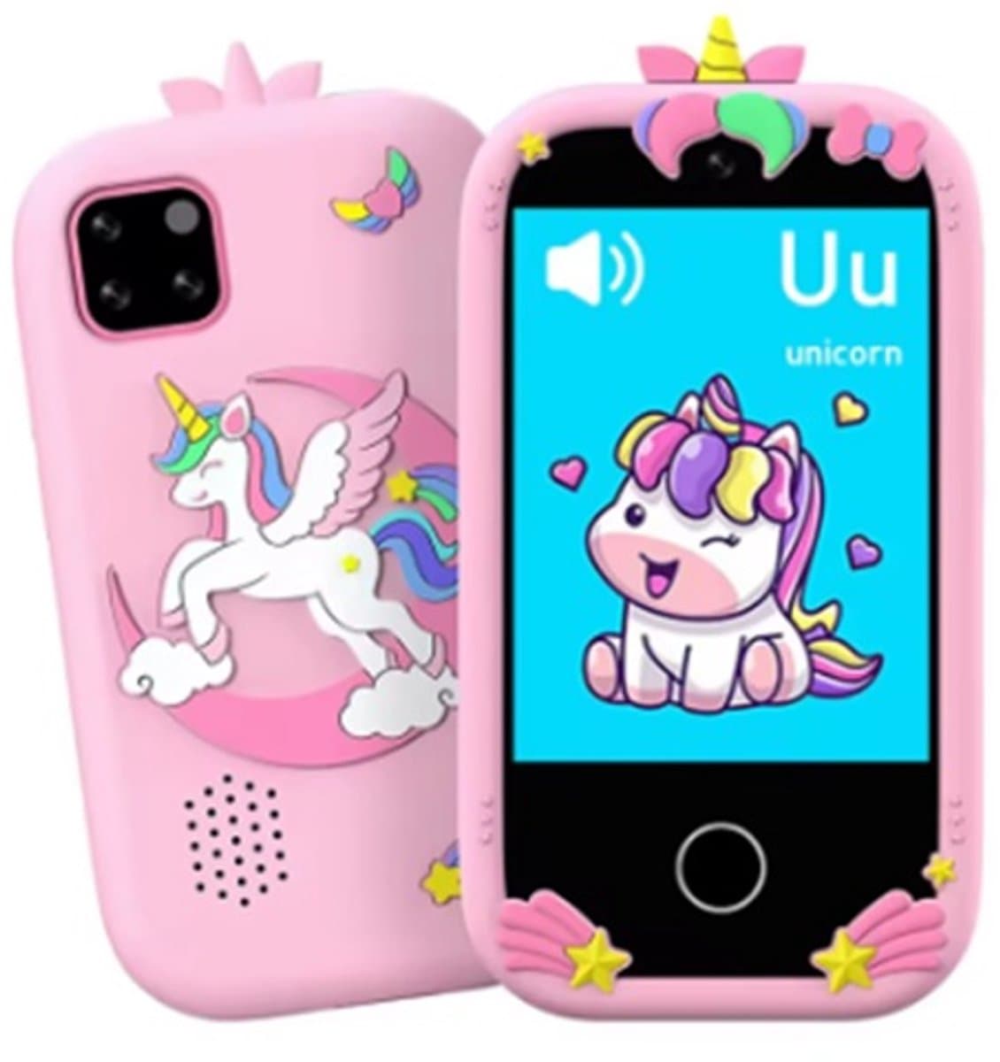 West Watches Kindertelefoon - Speelgoed telefoon - Spellen - Camera - Video - Unicorn Roze