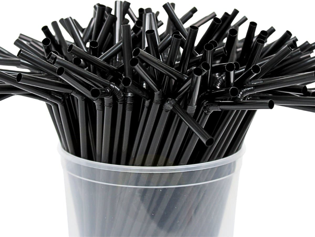 KURTT - 500x Plastic rietjes (extra stevig) - herbruikbaar rietje - buigrand 5x230mm - reusable ( europese norm EN12875-1 gecertificeerd)