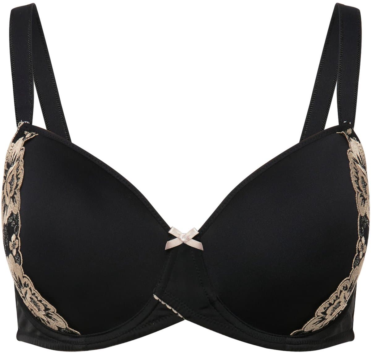 TruYou - Dames - Beugelbeha kant zachte cups - Zwart - Maat 115E