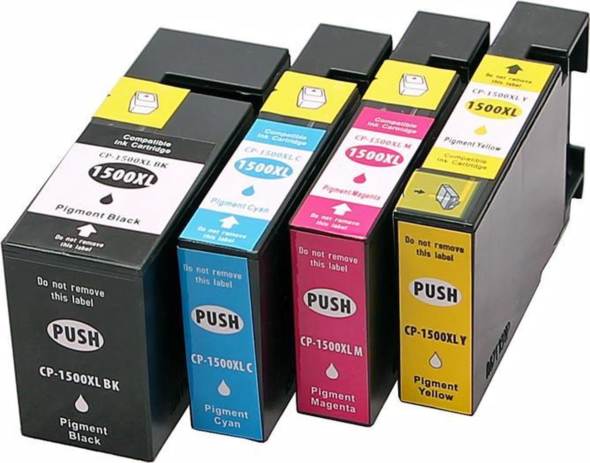Inkmaster premium huismerk inktcartridges voor Canon PGI-1500XL - Inktcartridge / Zwart / Cyaan / Magenta / Geel / Hoge Capaciteit geschikt voor Canon Maxify MB2050 Canon Maxify MB2150 Canon Maxify MB2350 Canon Maxify MB2750 Canon Maxify MB2755