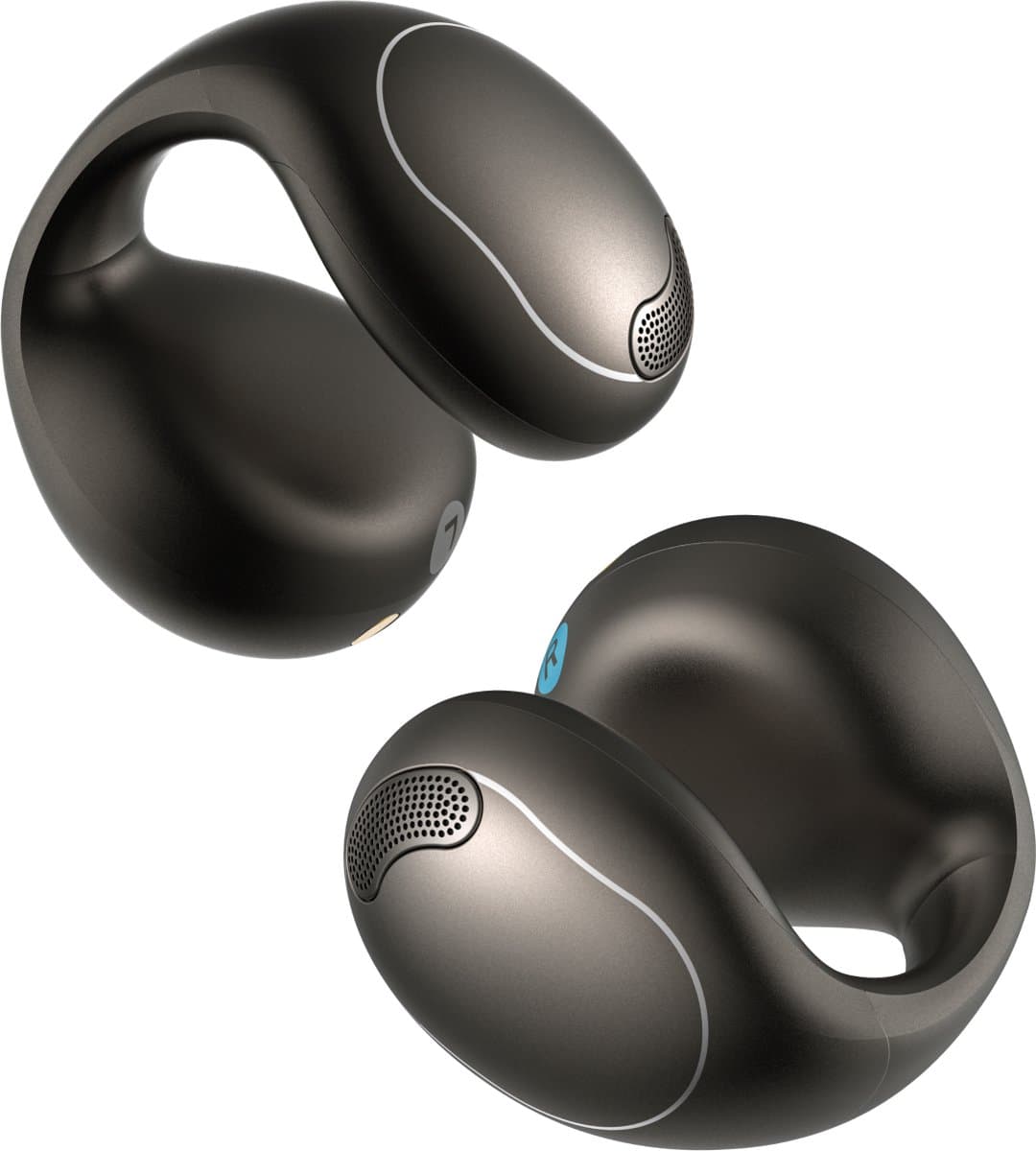 soundcore by Anker C40i Draadloze Open-Ear Oordopjes Zwart - Earbuds - clip-on, flexibel joint design, knopbediening, lichtgewicht comfort, stabiele pasvorm met bevestigbare grips, uitgebreide drivers voor een helder geluid.