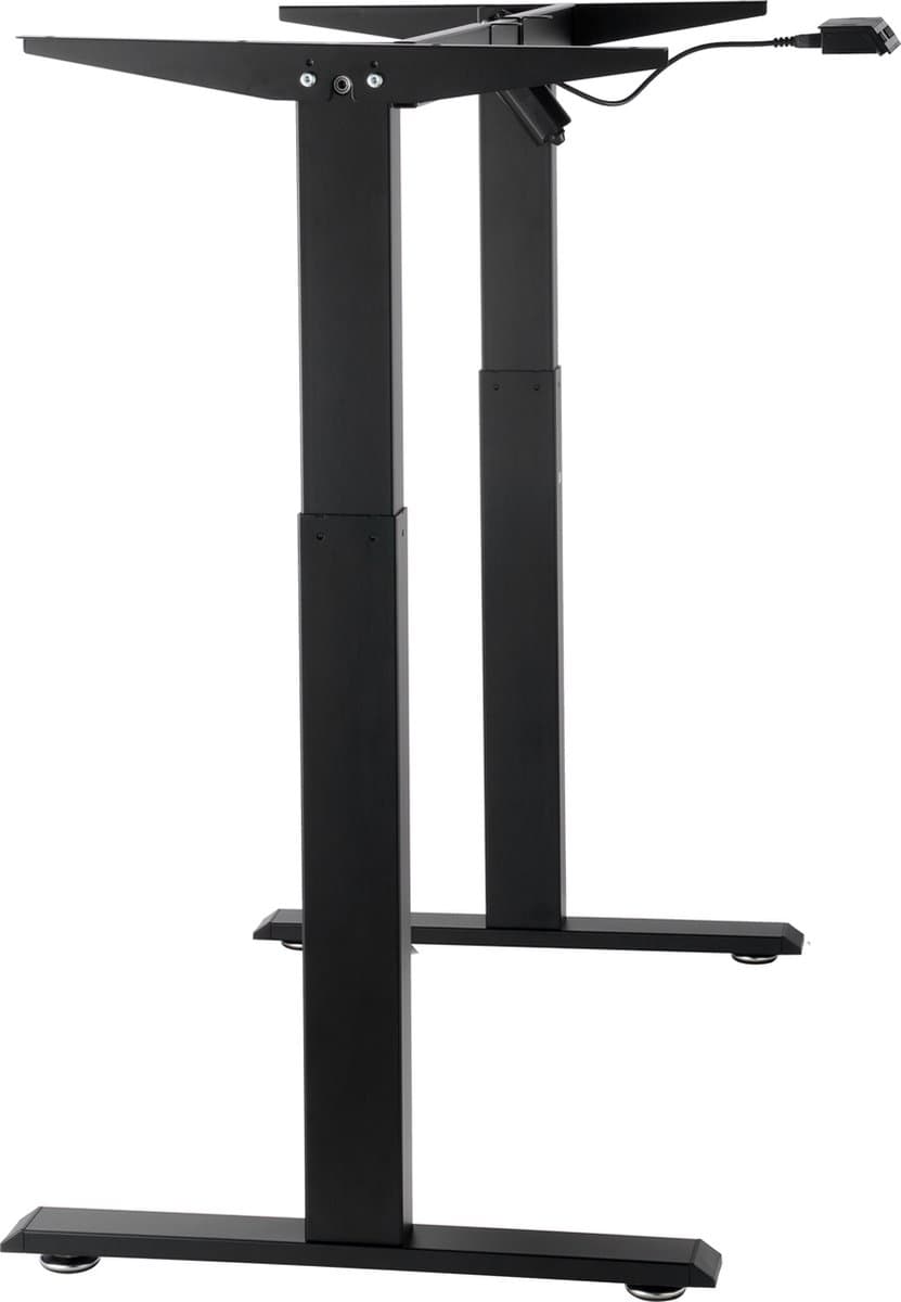 VEVOR Bureauframe, Verstelbare Hoogte 70-117 Cm en Lengte 90-135 Cm, Elektrisch Tafelframe, Ergonomische Doe-Het-Werkstationbasis voor Thuis en Op Kantoor (Alleen Zwart Frame)