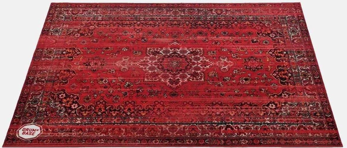 DRUMnBASE vintage persian 130x90 red black - Drumtapijt, kleur: zwart rood