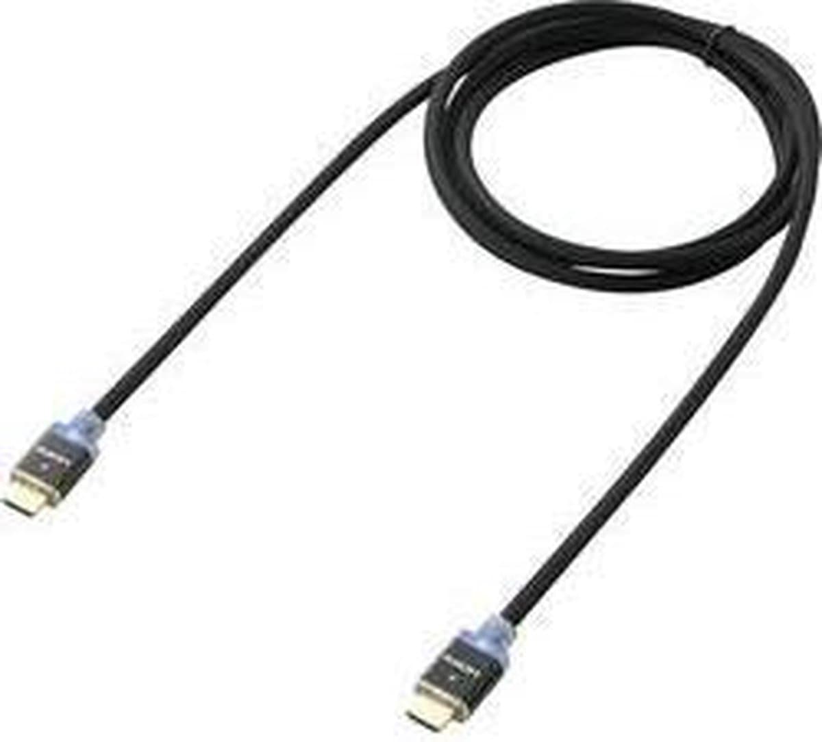 SpeaKa Professional SP-7870024 HDMI-kabel HDMI Aansluitkabel HDMI-A-stekker, HDMI-A-stekker 1.00 m Zwart 4K UHD, Audio
