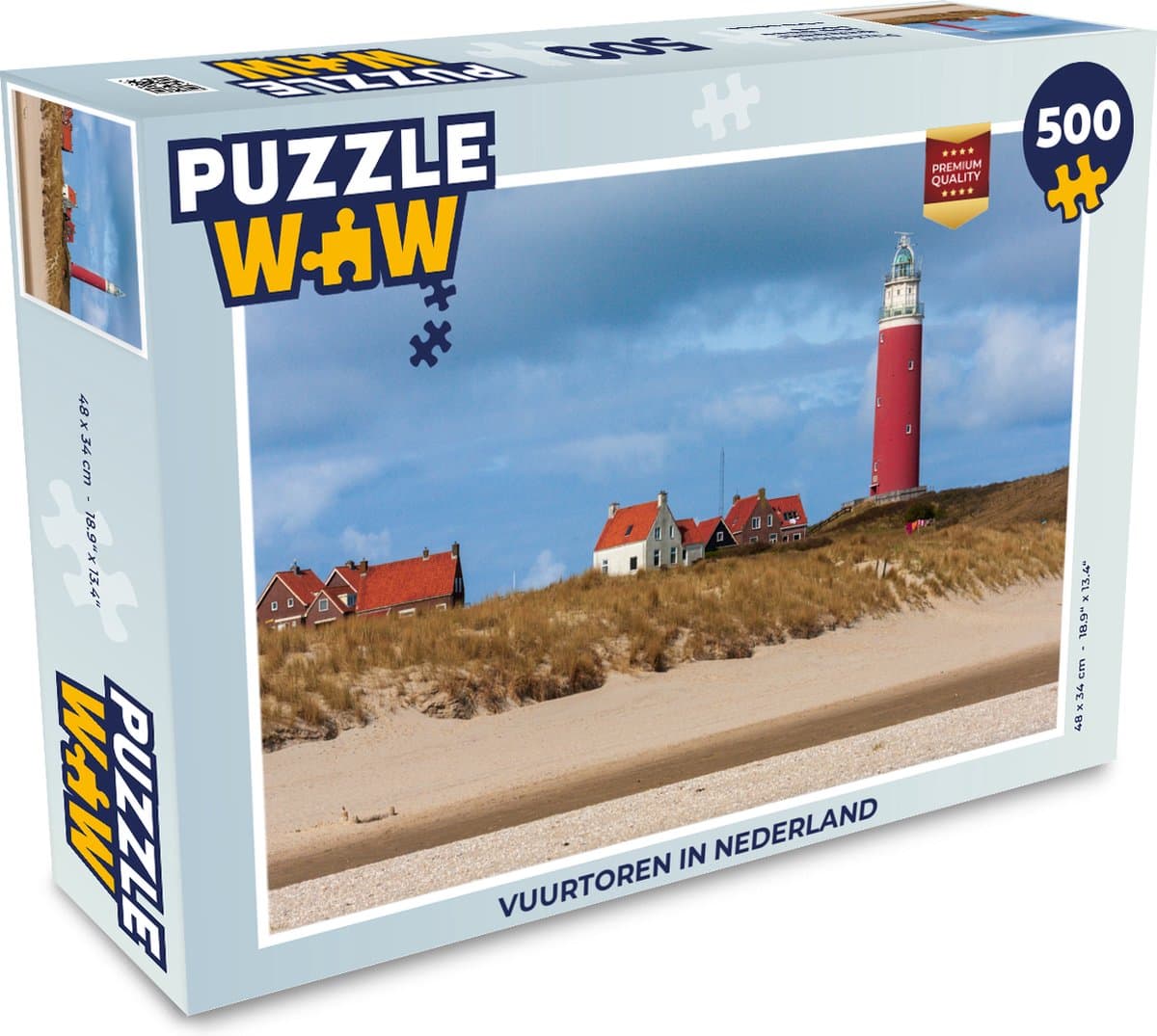 Puzzel Vuurtoren in Nederland - Legpuzzel - Puzzel 500 stukjes