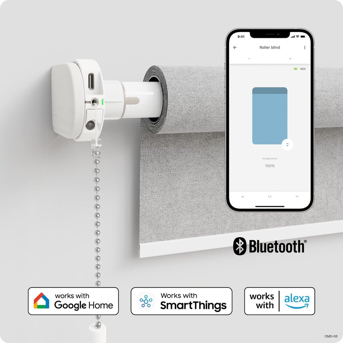 MotionBlinds Retrofit Rolgordijn motor met Bluetooth