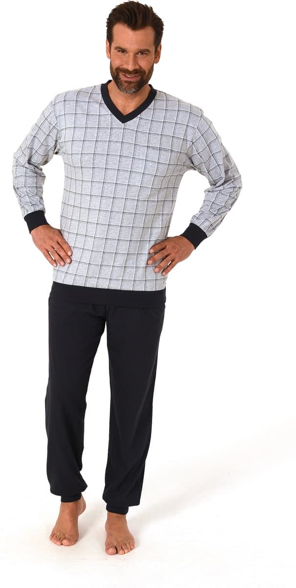 Normann heren pyjama New Men 68627 - Grijs - XXL/56