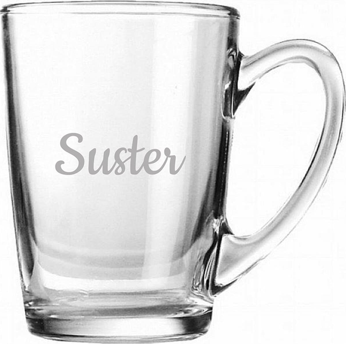 Gegraveerde Theeglas 32cl Suster
