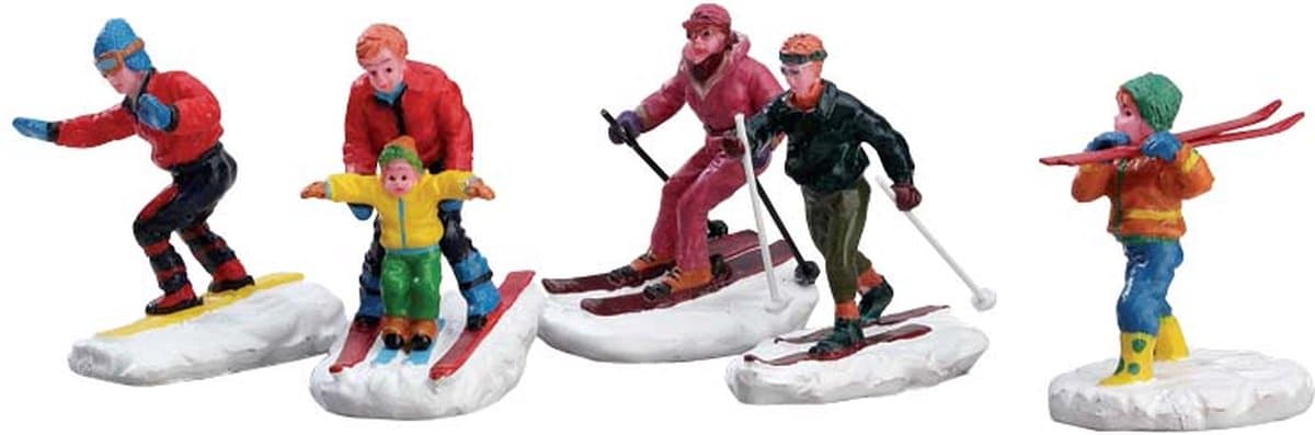 Lemax - Winter Fun Figurines - Set Of 5 - Kersthuisjes & Kerstdorpen