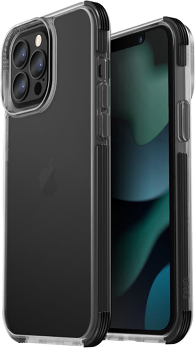 UNIQ - Combat - iPhone - 14 - Pro - Max - 6.7 - hoesje - zwart/carbonzwart
