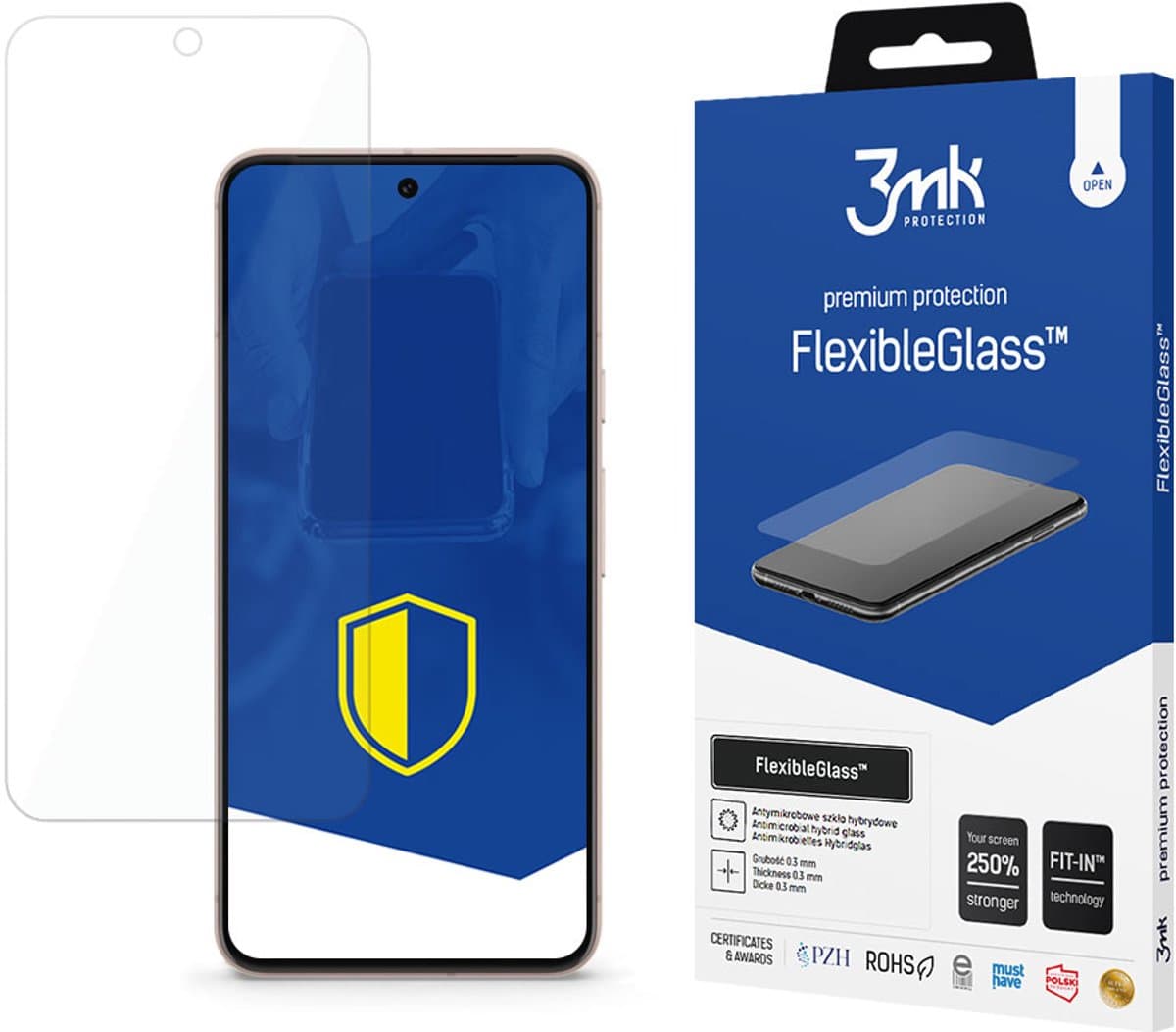 Hybride glas voor Google Pixel 8 Pro - 3mk FlexibleGlass