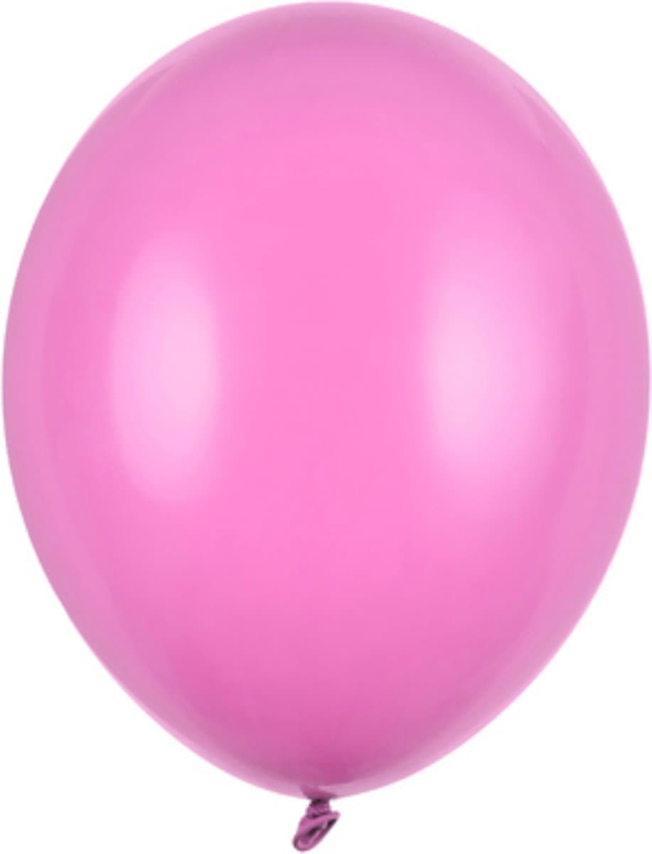 Partydeco - Ballonnen Fuchsia (12 cm - 100 stuks)