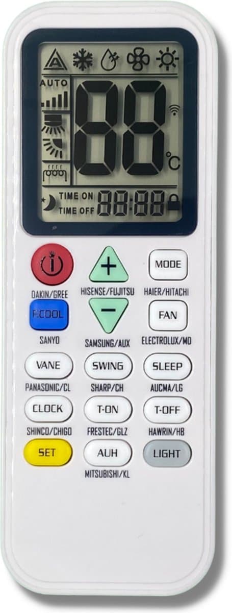 Universele Electrolux airco afstandsbediening - Werkt direct