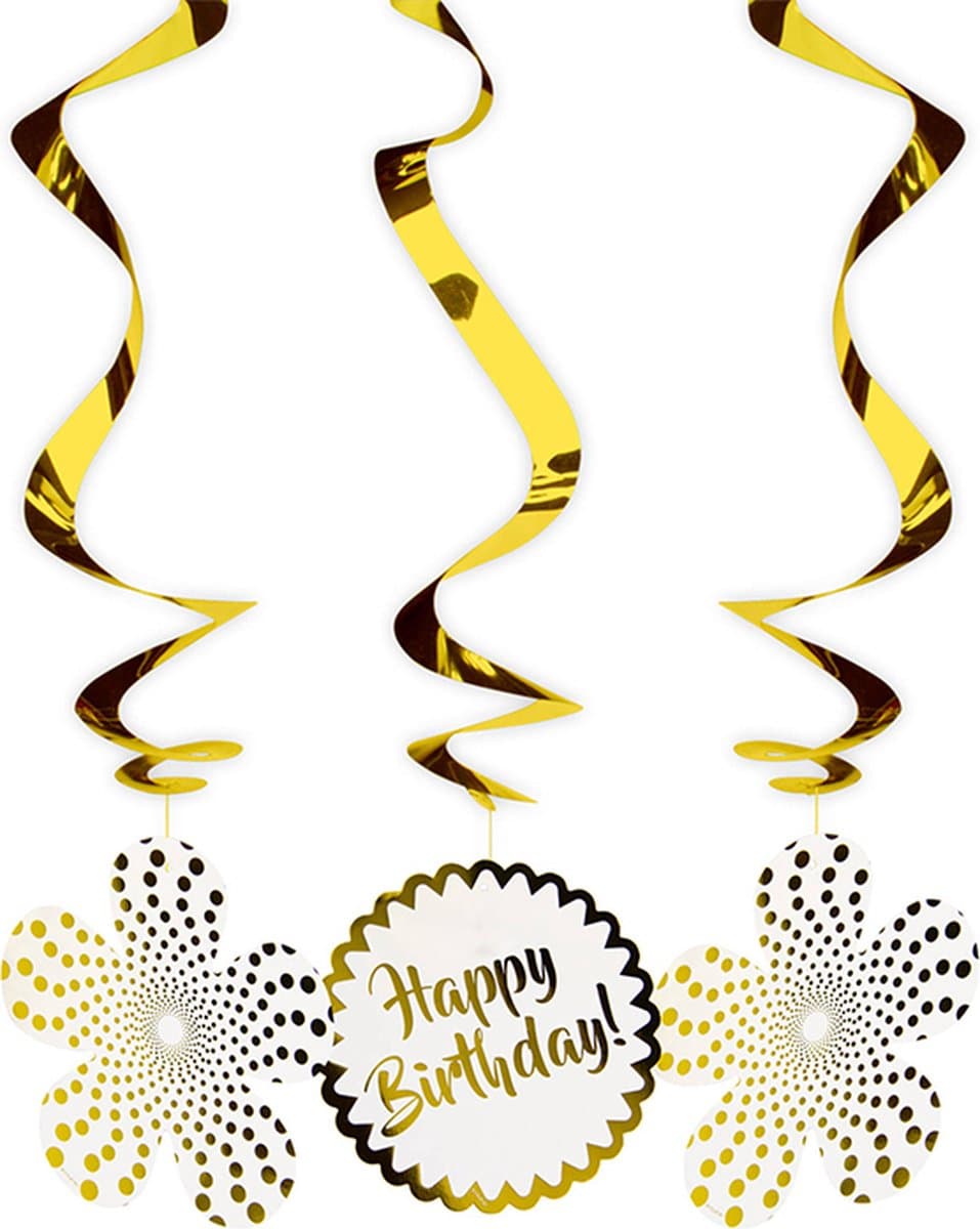 Folat - Sparkling Celebration - Spiraal Decoratie (3 stuks)