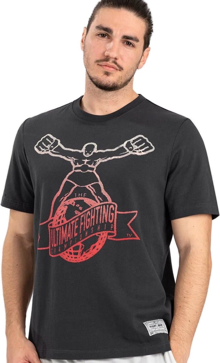 UFC by Venum Ulti-Man T-Shirt Grijs Rood - L