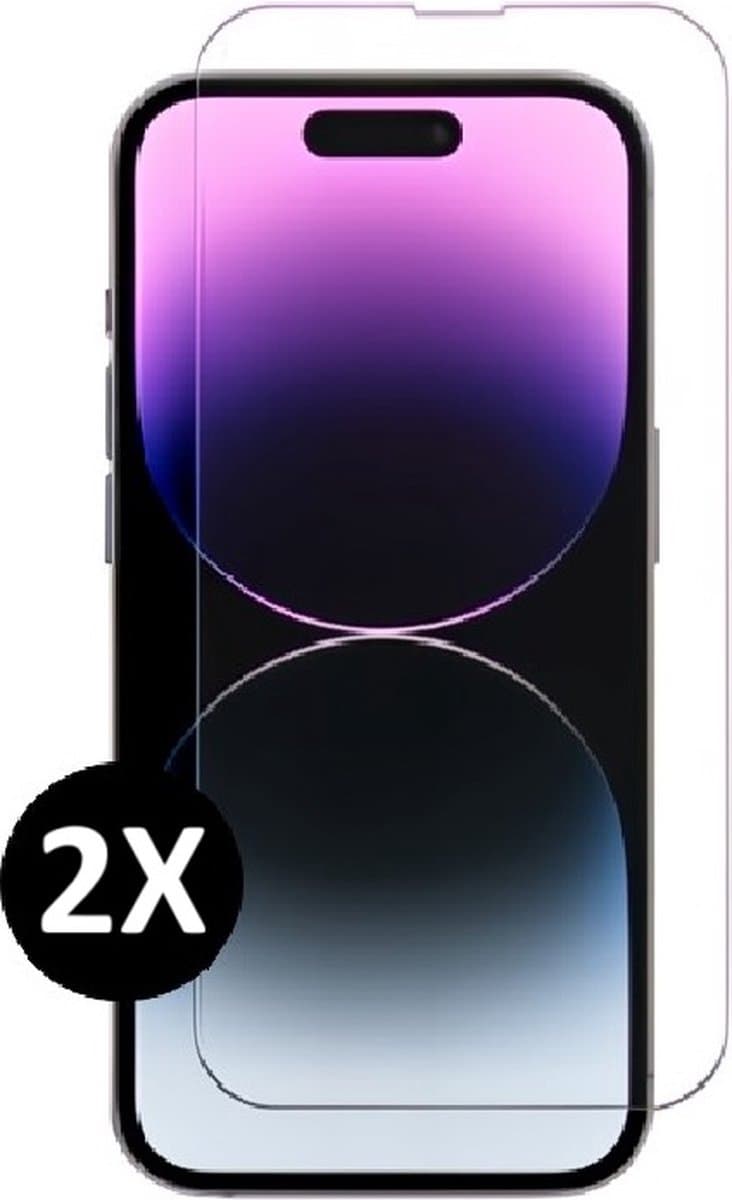 screenprotector geschikt voor Iphone 15 / 15 pro - 2 stuks - tempered glas screenprotector compatibel for iphone 15 / 15 pro