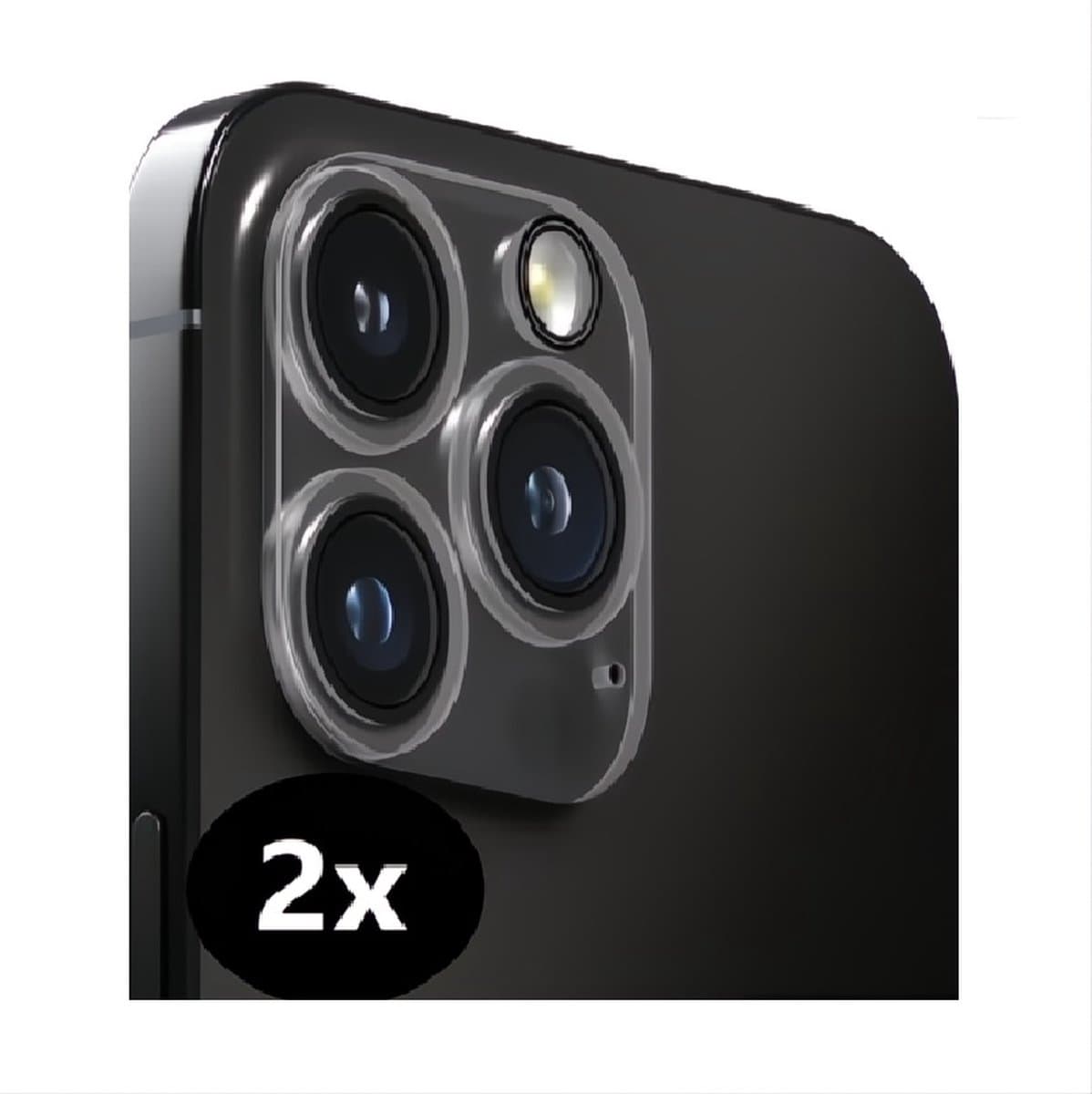 Camera lens protector geschikt voor Iphone 13 pro / 13 pro max - 2 stuks - Tempered Glass Screenprotector - beschermglas voor camera