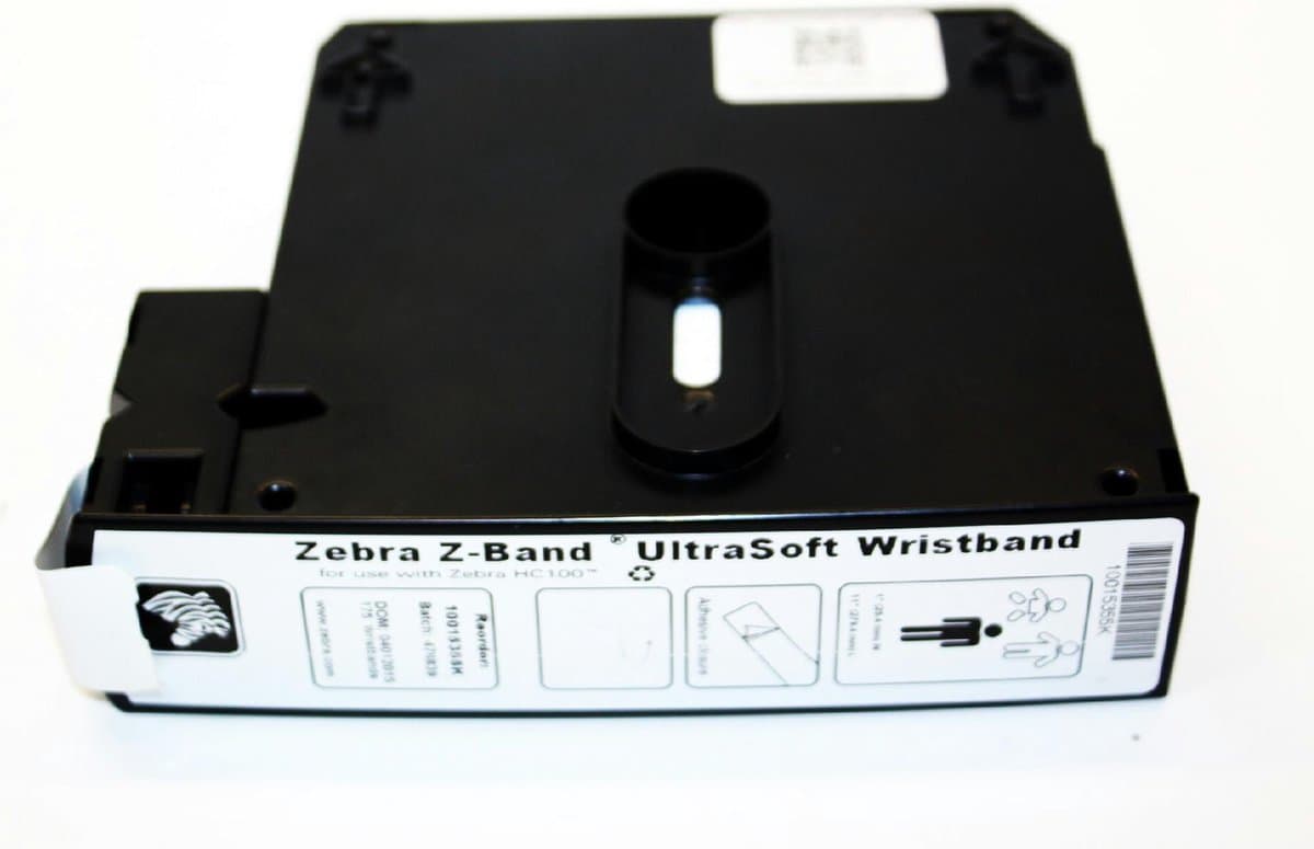 Zebra printeretiketten Z-Band UltraSoft 25 x 279
