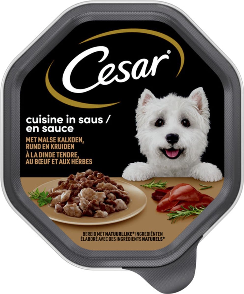 10x Cesar - Cuisine in saus met malse kalkoen en rund - 150g