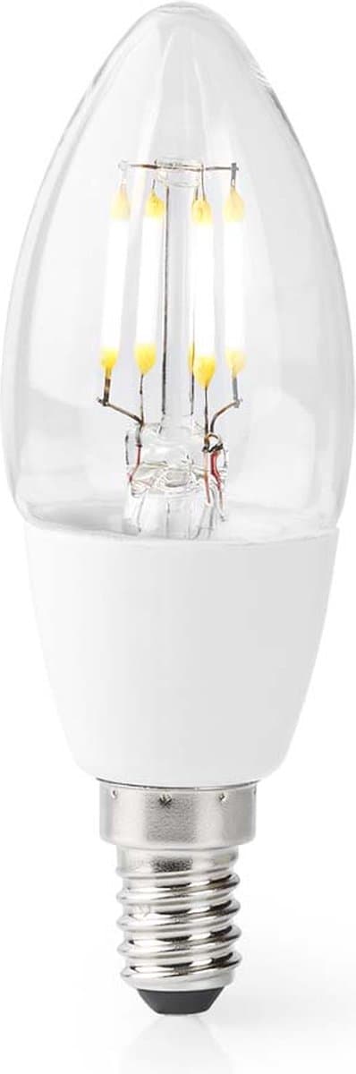 Nedis SmartLife LED-filamentlamp | E14 | 400 lm | 5 W | warm wit | 2700 K | glazen | Android™/IOS | kaarsvormig | 1 stuk