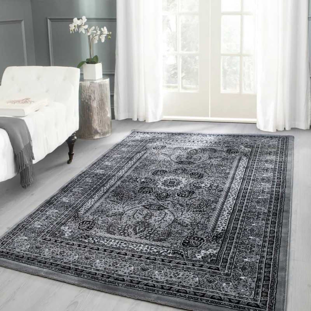 Marrakesh Oosterse Klassieke Tapijt 0207 Grijs 120x170 cm