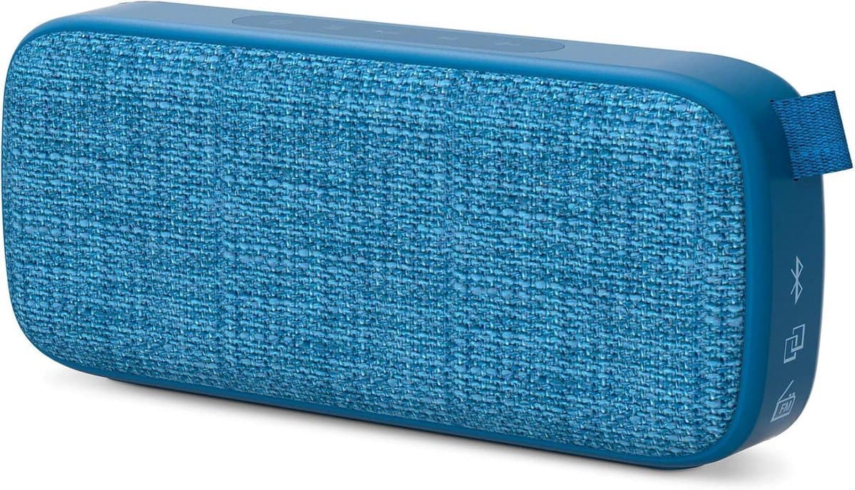 Draagbare Speaker - Muziek Box - Muziek Luisteren Buiten - True Wireless Stereo - 180 x 74 mm - Blauw