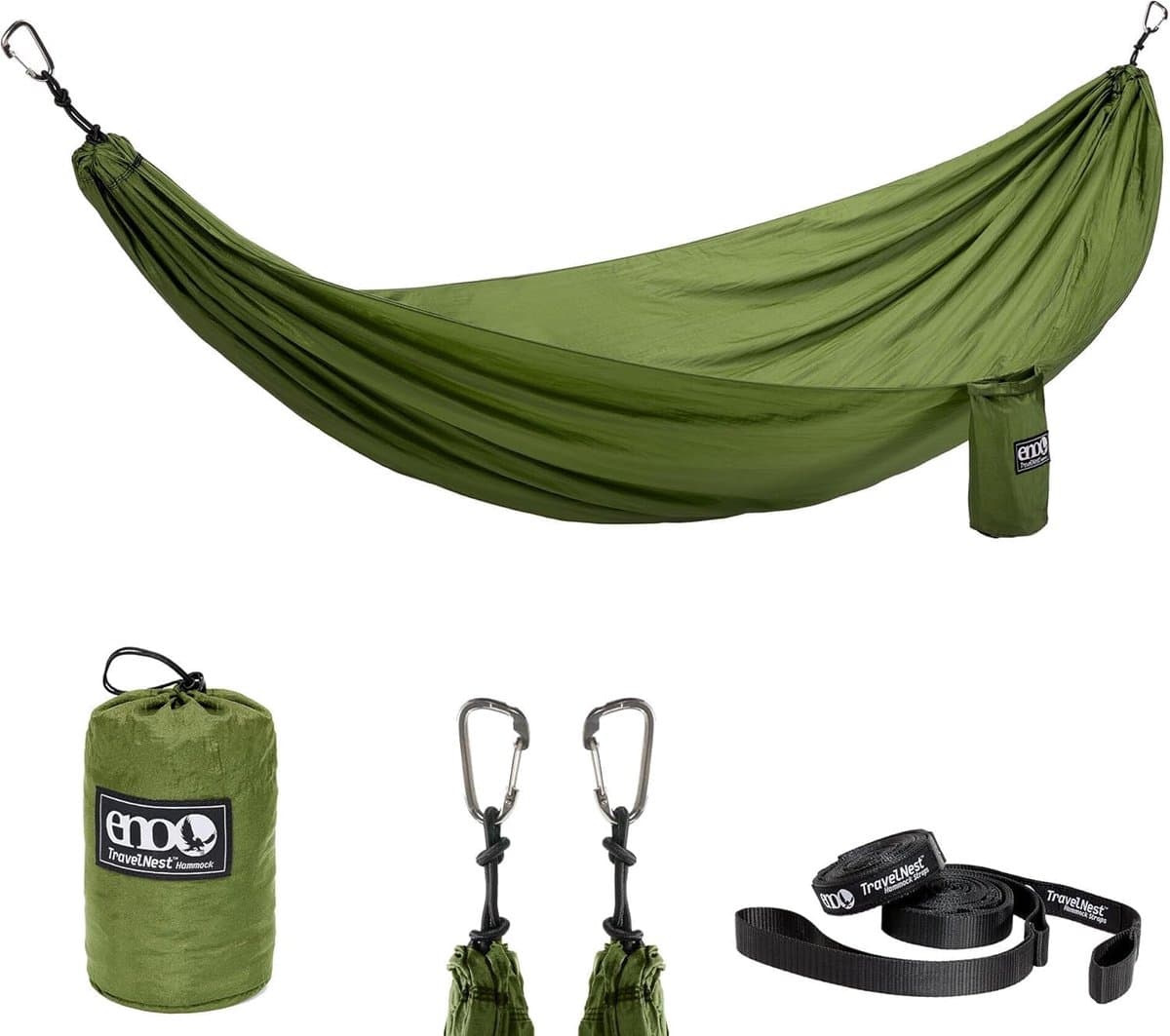 Hangmat met riemen - Kampeerhangmat Outdoor - Ontspannen in de natuur - Snel op te zetten - 274 cm lengte