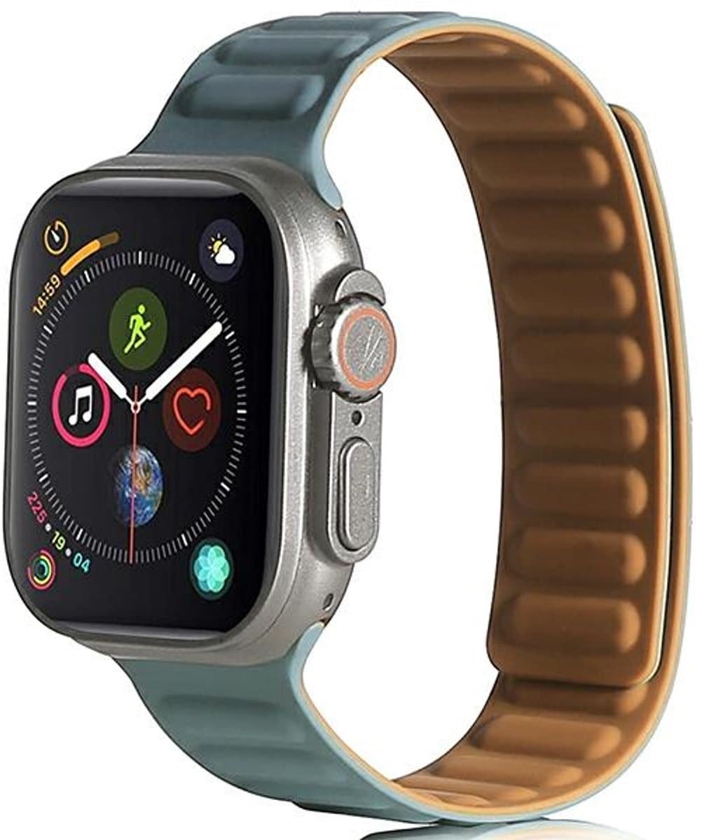 Beline Apple Watch Magneetband 42/44/45/49mm groen/groen