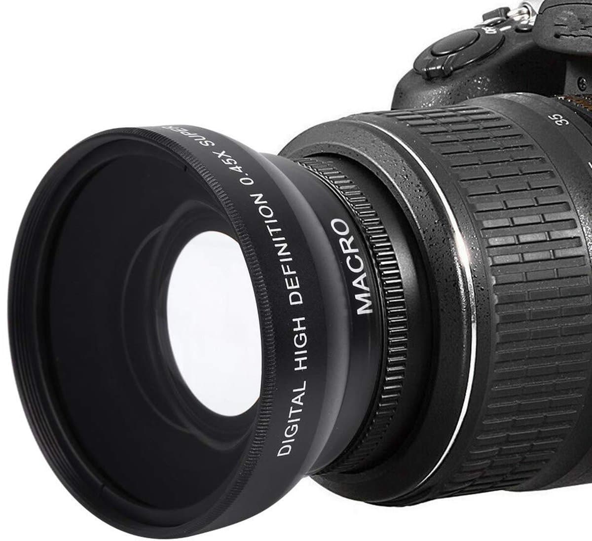 Dailygoody - HD wide-angle macro lens - 0.45x vergroting - Hoogwaardige kwaliteit - 49mm diameter - Ideaal voor fotografie - Eenvoudig te install