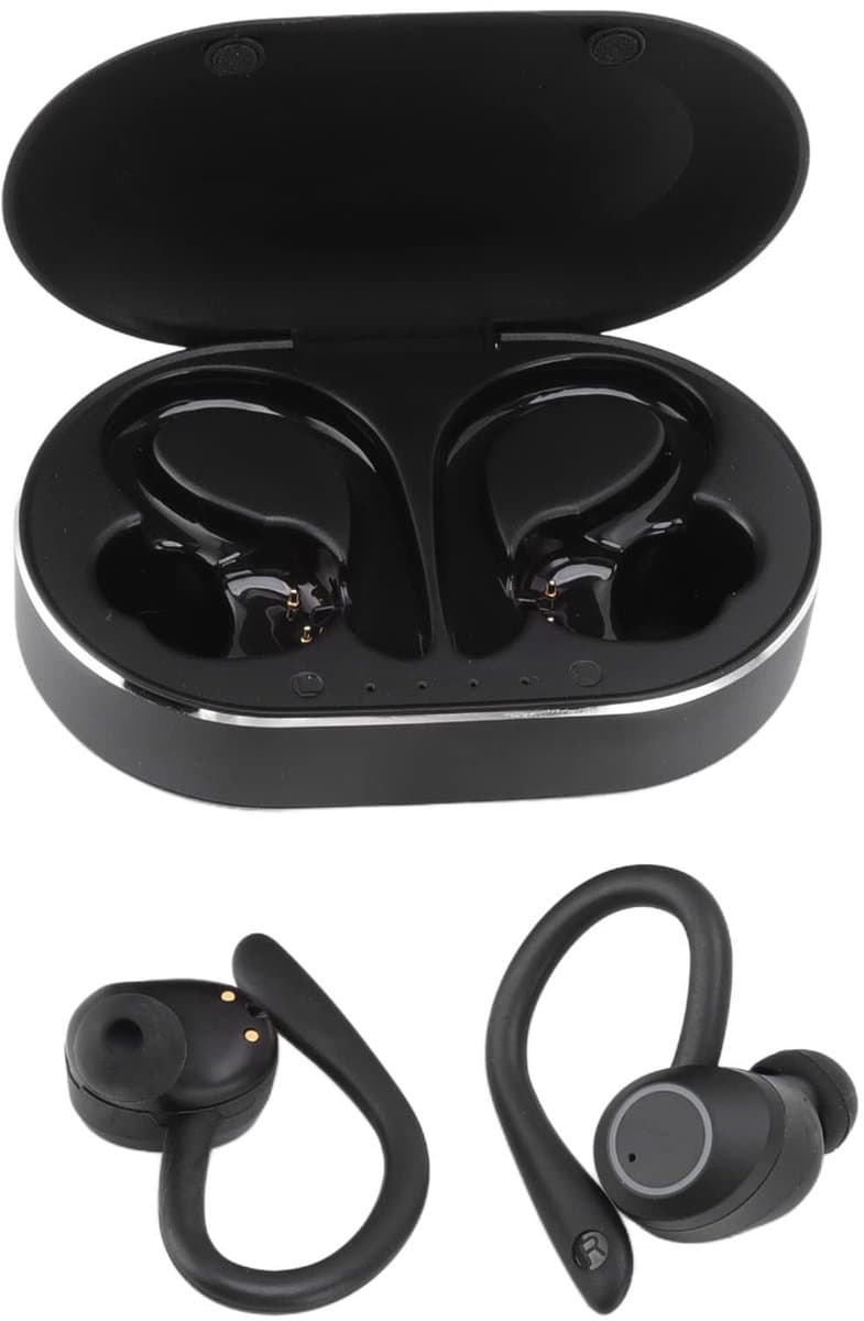 Dailygoody - Draadloze BT headset - Sportheadset met Microfoon - Hifi stereoruisonderdrukking - Zwart - Lange Batterijduur - Geschikt voor Autorijden