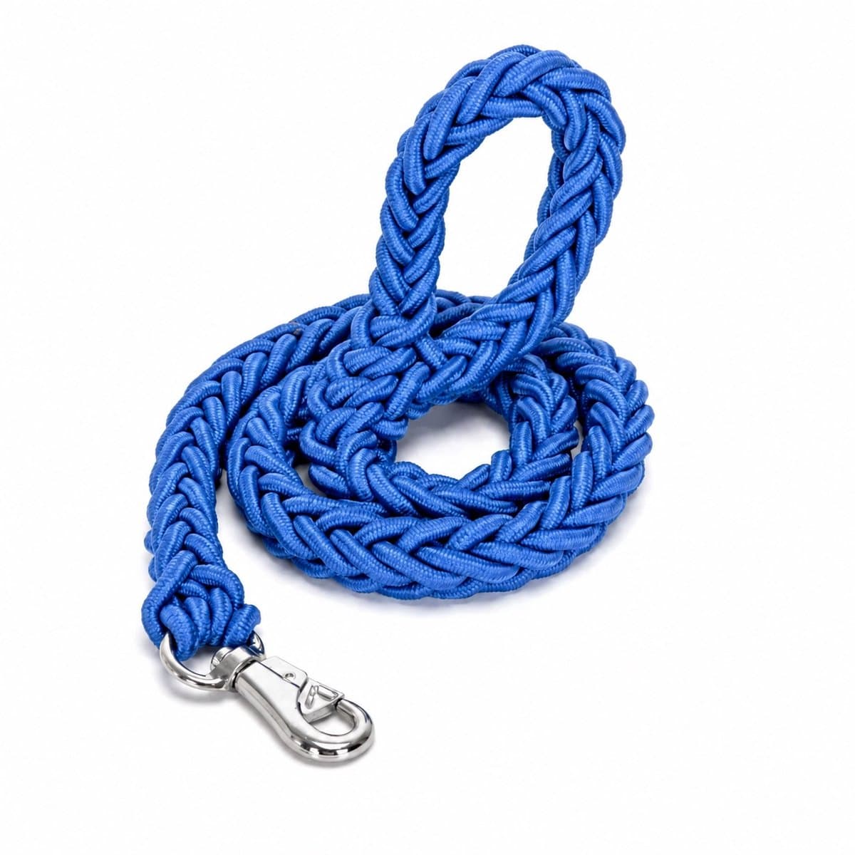 Nobleza Hondenriem gevlochten touw - Blauw polyester - Lengte 120 cm - Diameter 3 cm