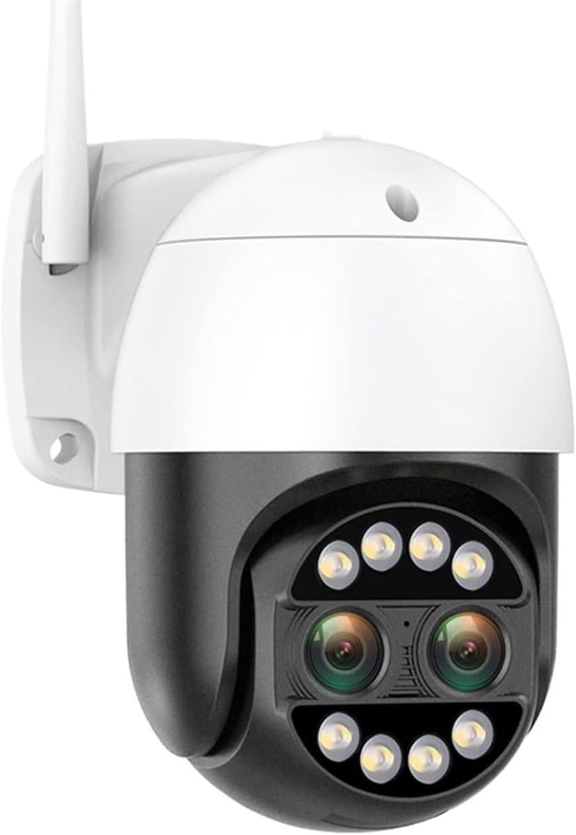 Beveiligingscamera - IP Camera - Huis Bewaken - Dubbele Lens Kleur Nachtzicht - 8MP 4K - Universeel