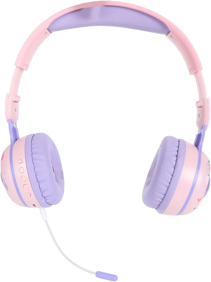 Kinderhoofdtelefoon Draadloos - Kinderheadset RGB - Muziek en Leren - Volumebegrenzing 90dB - 15 uur speeltijd