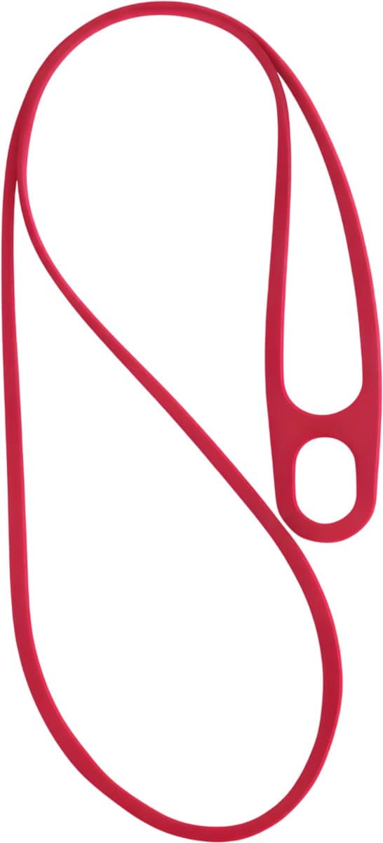 Hoge kwaliteit universele afneembare siliconen telefoon lanyard met 360° rotatie – Rood – Sport nekkoord voor mobiele telefoon, tablet en ID-kaart