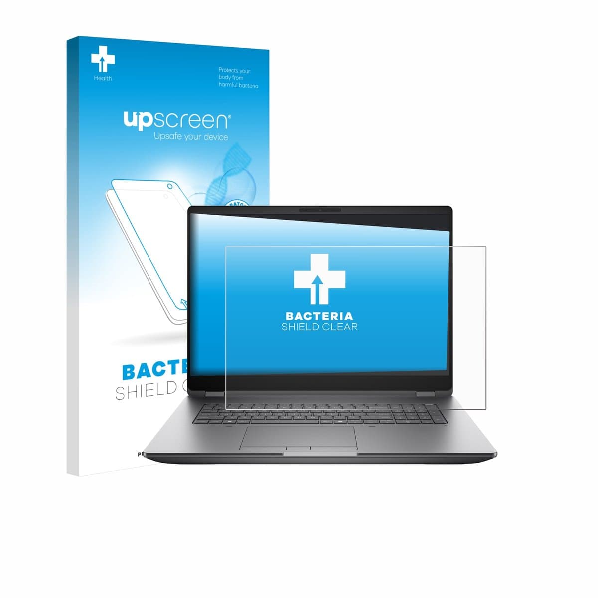 upscreen - Screenprotector voor HP Zbook Fury G1i 16 - Folie Beschermfolie transparant antibacterieel