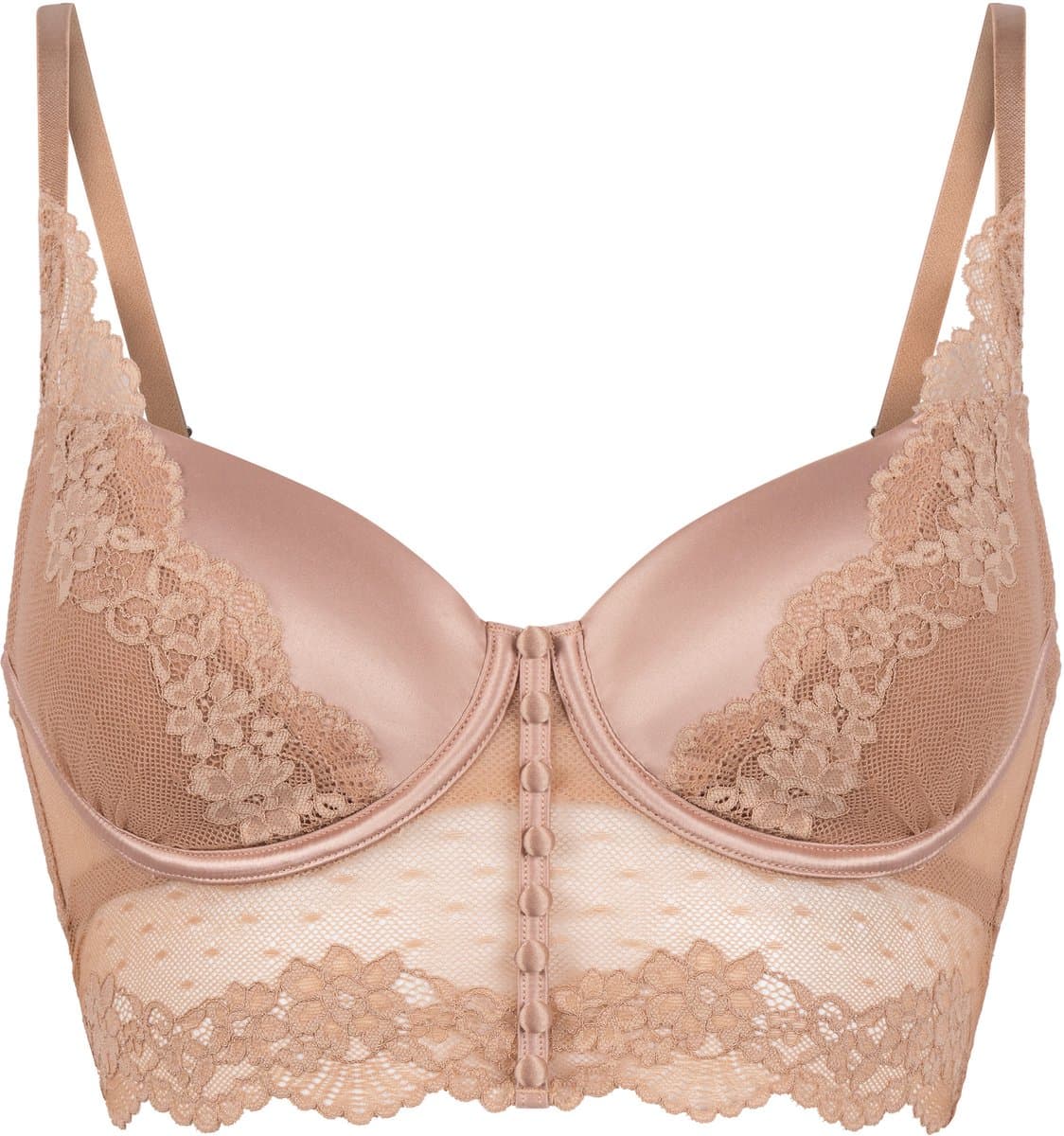 Hunkemöller Laila Padded Underwired Longline Bra Bruin